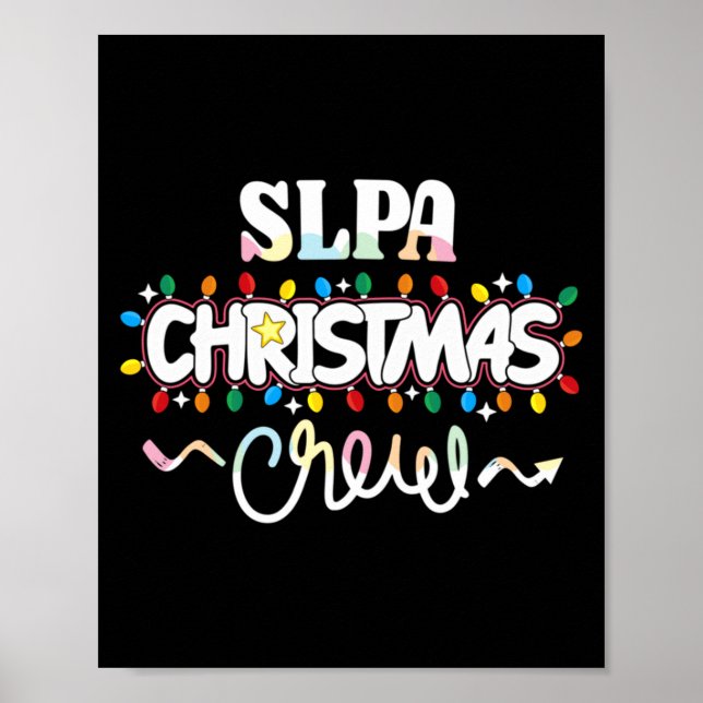 Slpa Christmas Crew Speech Pathology Istant Xma  Poster (Framsidan)