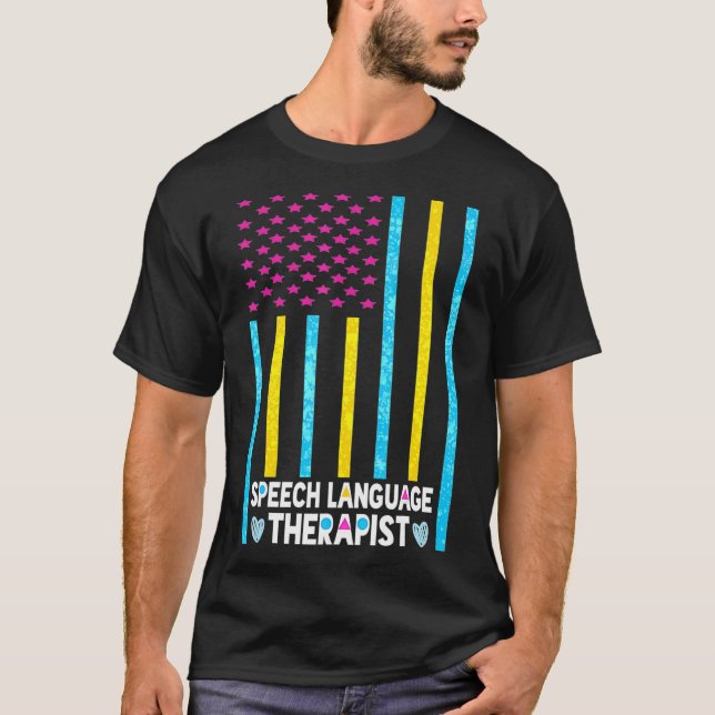 SLT:s språkbehandlingsgåvor för Tal Tal Thera T Shirt (Framsida)