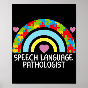 SLT Tal språkpatolog Tal terapi med  Poster