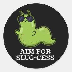 Slug-cess-Mörk (BG) Runt Klistermärke