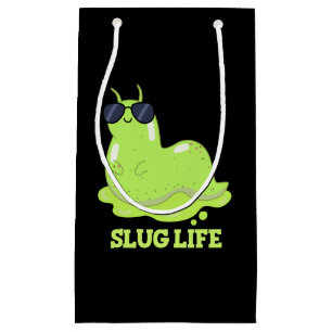 Slug Life Funny Grönt Slug Pun Mörk BG