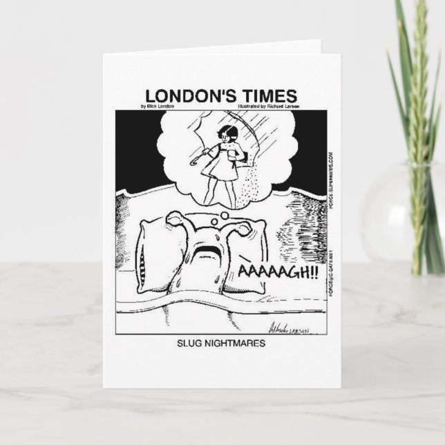Slug Nightmares Greeting Cards Kort (Framsida)