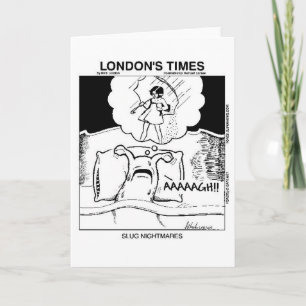 Slug Nightmares Greeting Cards Kort