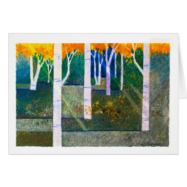 Slug räv, listig uggla hälsningskort (Framsidan Horizontal)