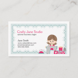 Slug sömnadvisitkortdesign visitkort