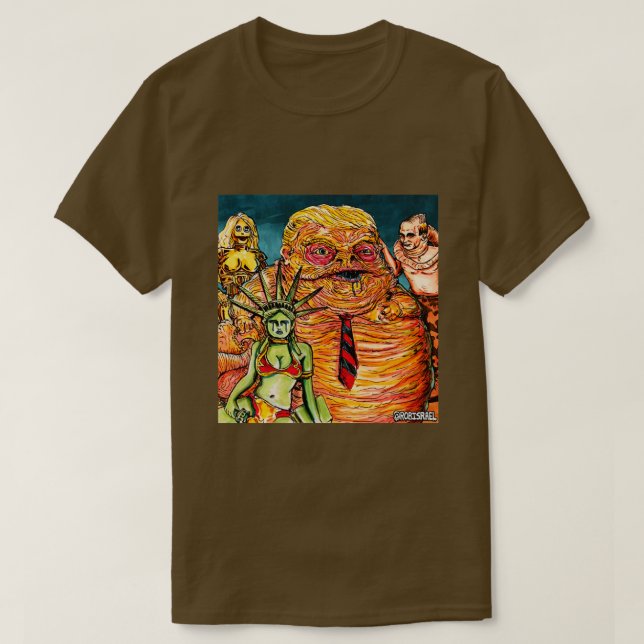 Slug-trump för utrymme t shirt (Design framsida)