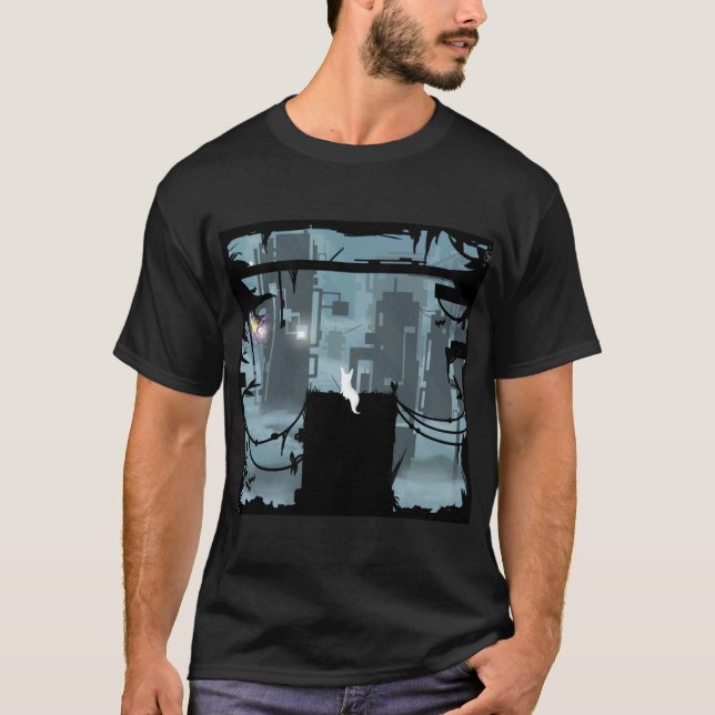Slugcat in the fog funny vintage t shirt (Framsida)