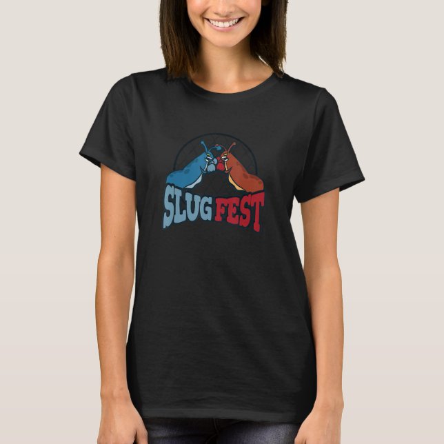 Slugfest Boxing Gastropods-nota T Shirt (Framsida)