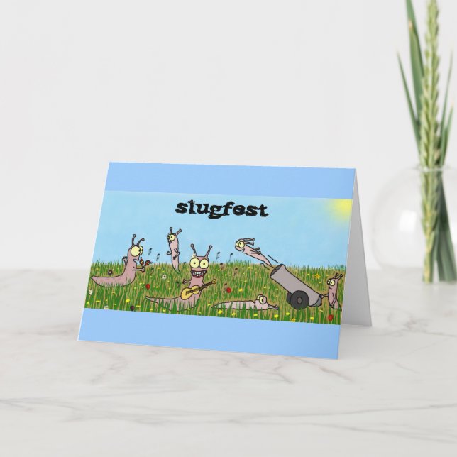 Slugfesthälsningkort Kort (Framsida)