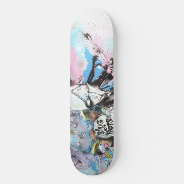 Slugganauts SK8 Old School Skateboard Bräda 18 Cm (Framsida)
