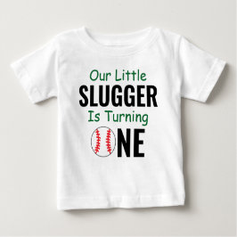 Slugger Baseball 1:a födelsedag T Shirt
