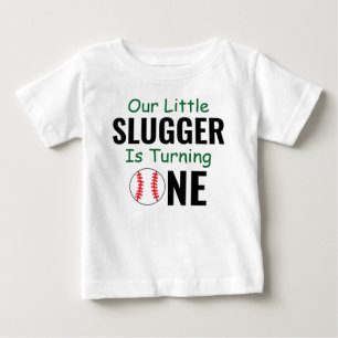 Slugger Baseball 1:a födelsedag T Shirt