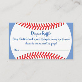 Slugger Baseball Baby Shower Raffle Tilläggskort
