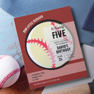 Slugger Baseball-budgetinbjudan på födelsedagen