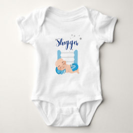 Slugger-pojken baby baby-kroppsdräkt t shirt