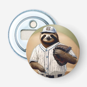 "Slugger Sloth: Slow and Steady at the Plate" Flasköppnare