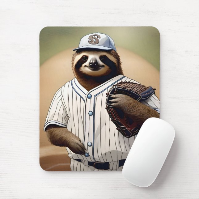 "Slugger Sloth: Slow and Steady at the Plate" Musmatta (Med mus)
