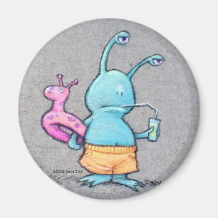 sluggo på stranden magnet