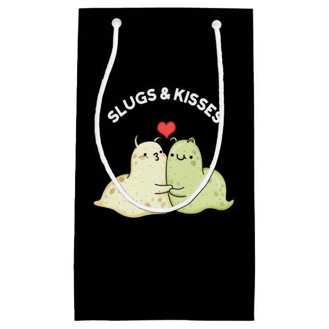 Slugs och Kisses Funny Slug Pun Mörk BG (Framsidan)