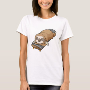 Slukt vid sömnning med Skateboard T Shirt