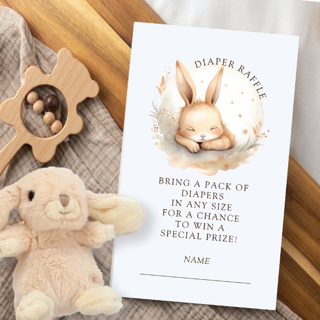 Slumber Bunny Diaper Raffle-höljeskort Tilläggskort (Skapare uppladdad)
