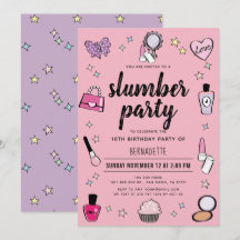 Slumber Makeup Spa Party Rosa Girl Birthday