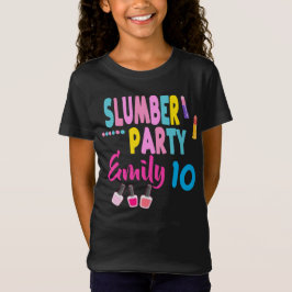 Slumber Party Birthday Girl Anpassningsbar Sleepov T Shirt