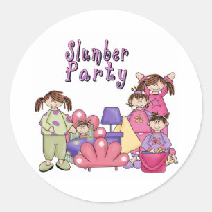 SLUMBER PARTY GIRLS RUNT KLISTERMÄRKE