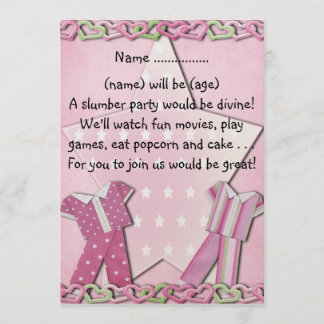 Slumber Party - inbjudan