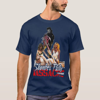 Slumber Party massaker 80 s Cult Classic Horror De T Shirt
