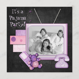 Slumber Party Roligt Times Inbjudningar