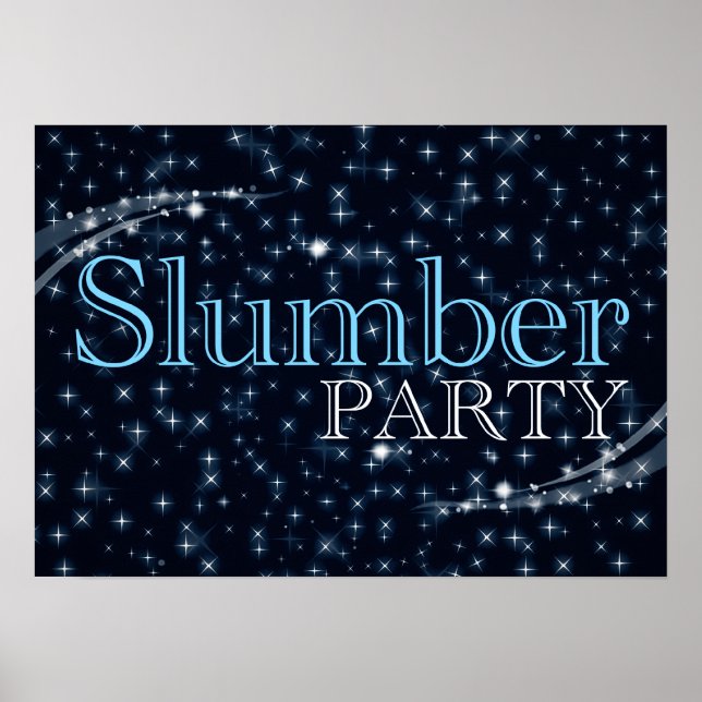 Slumber party: Sträs Poster (Framsidan)