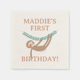 Slumberkins Sloth Birthday Pappersservett