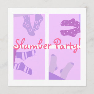 Slummerpartyinbjudan Inbjudningar