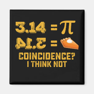 Slump tycker jag inte paj Pi-dagen matematik Magnet