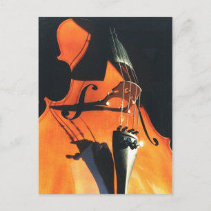 Slumpande Cello-vykort Vykort