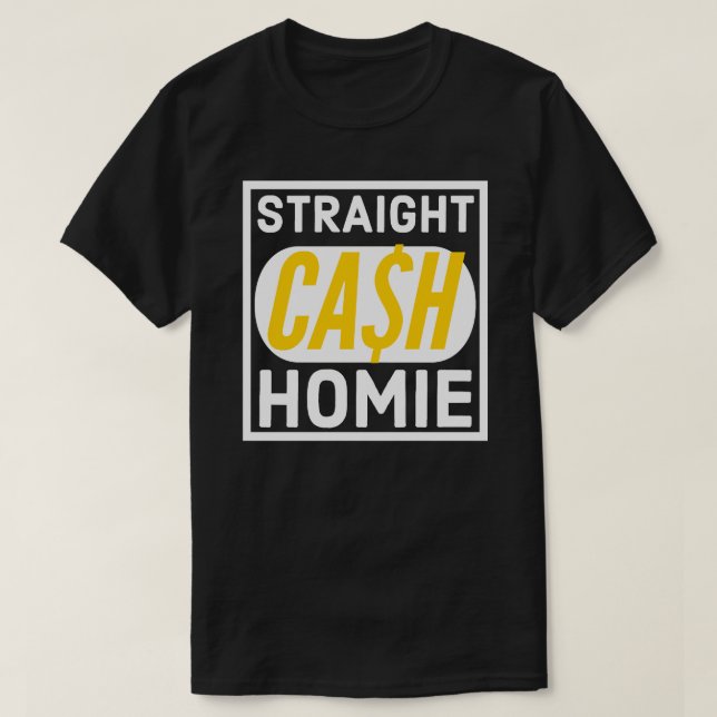 slumpartad rak pengarar homie t shirt (Design framsida)