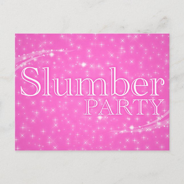 slumpartsinbjudningar: Starshine Inbjudan Vykort (Framsida)