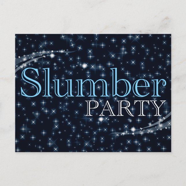 slumpartsinbjudningar: Starshine Inbjudan Vykort (Framsida)