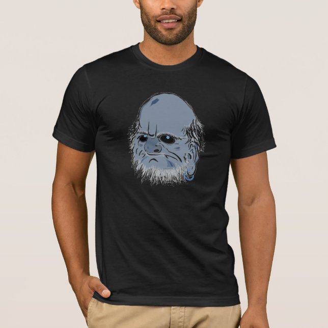 Slumpmässig Bodhidharma T-tröja T Shirt (Framsida)