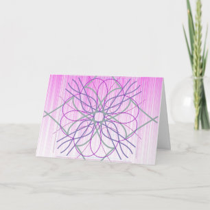 Slumpmässig design för rosa och Lila Kort