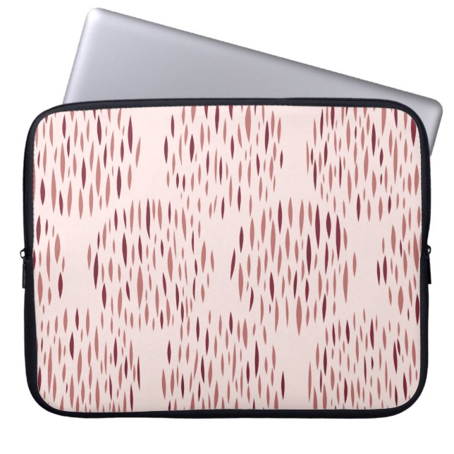 Slumpmässig geometrisk bakgrund. Sömlös mönster. V Laptop Fodral (Framsidan)