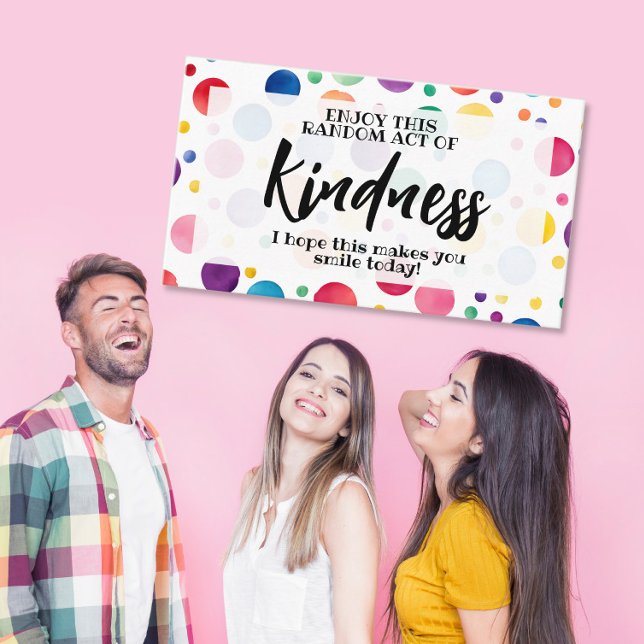 Slumpmässig handling av vänlighet sprid kärlek int visitkort (Skapare uppladdad)