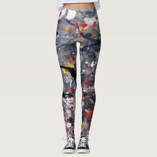 slumpmässig konst leggings