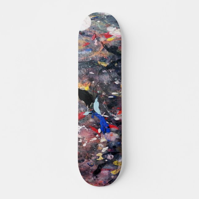 slumpmässig konst mini skateboard bräda 18,5 cm (Framsida)