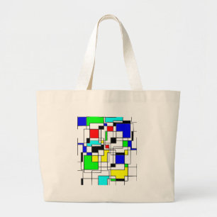 Slumpmässig kvadratbostad till Mondrian Jumbo Tygkasse
