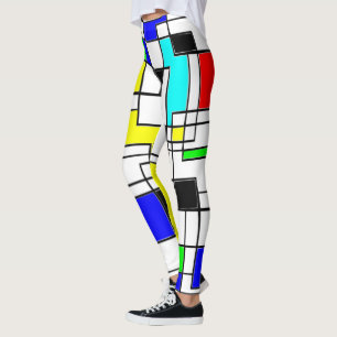 Slumpmässig kvadratbostad till Mondrian Leggings