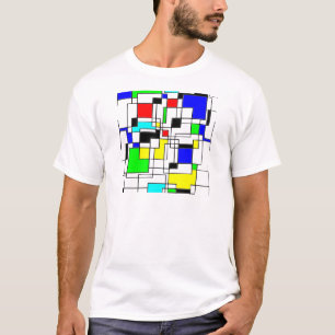 Slumpmässig kvadratbostad till Mondrian T Shirt