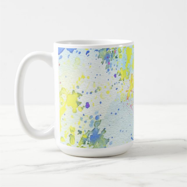 Slumpmässig målning kaffemugg (Vänster)