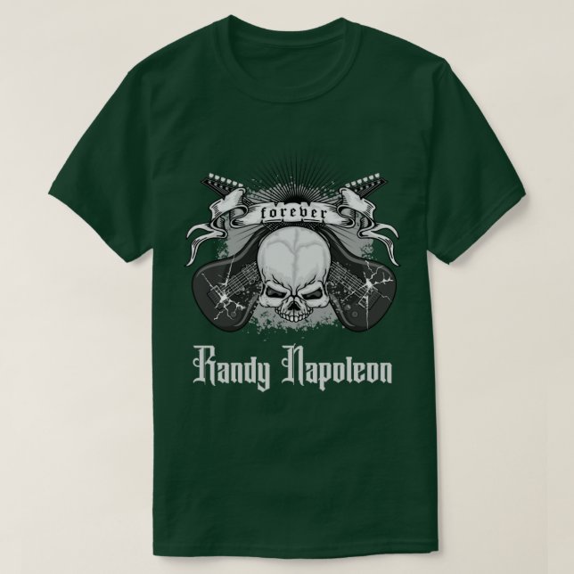 slumpmässig napoleon guitaris för alltid t shirt (Design framsida)
